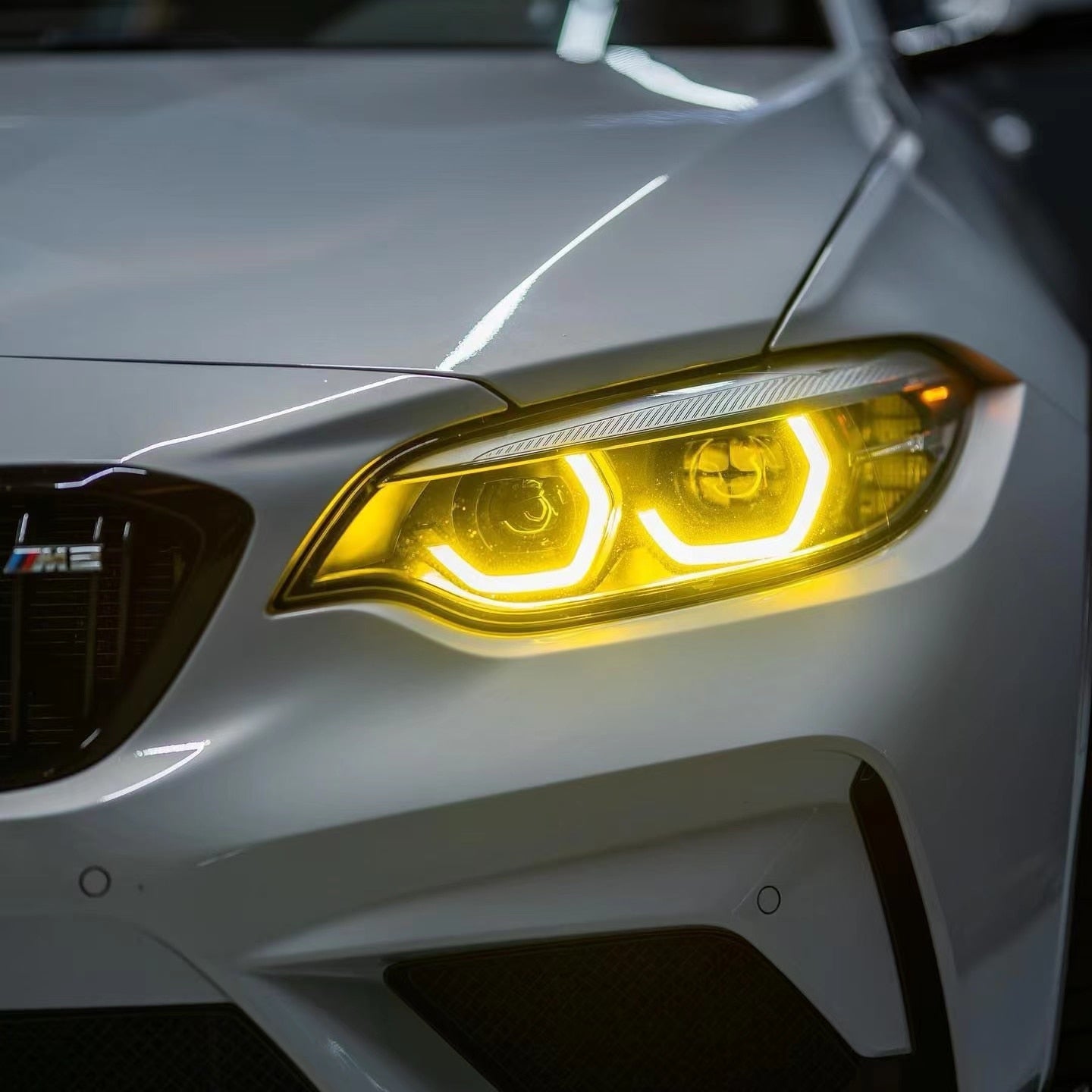 BMW M2 F87 2 Series F22 23 Yellow DRL LED Headlight BIMMA WORLD